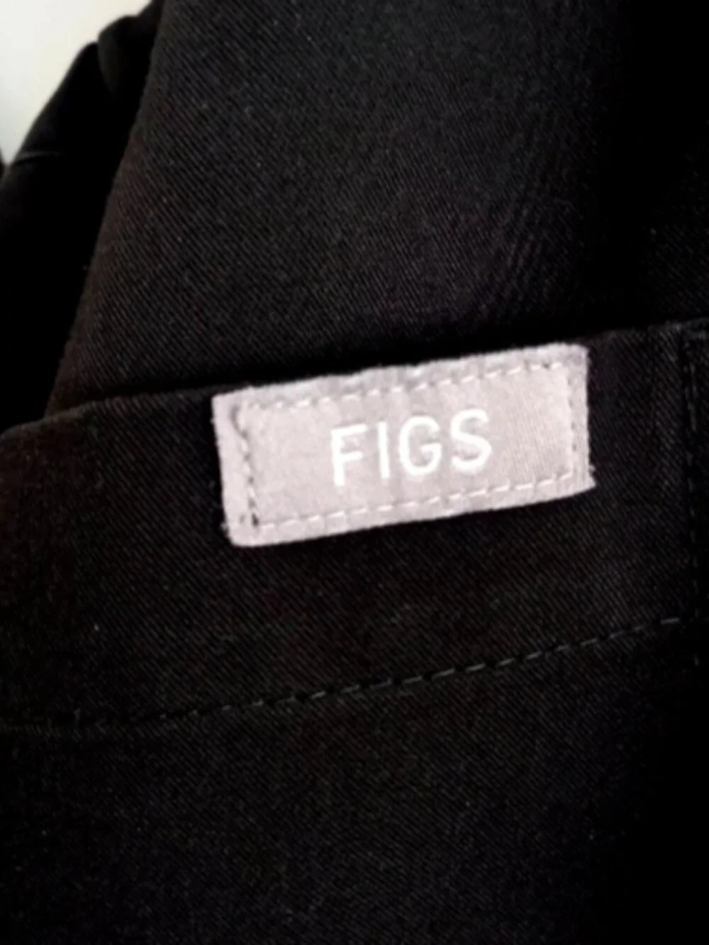 Figs Men's Black straight leg Pants Medium Black